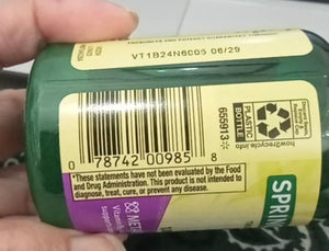 Spring Valley B12, 1000mcg 60 tablets
