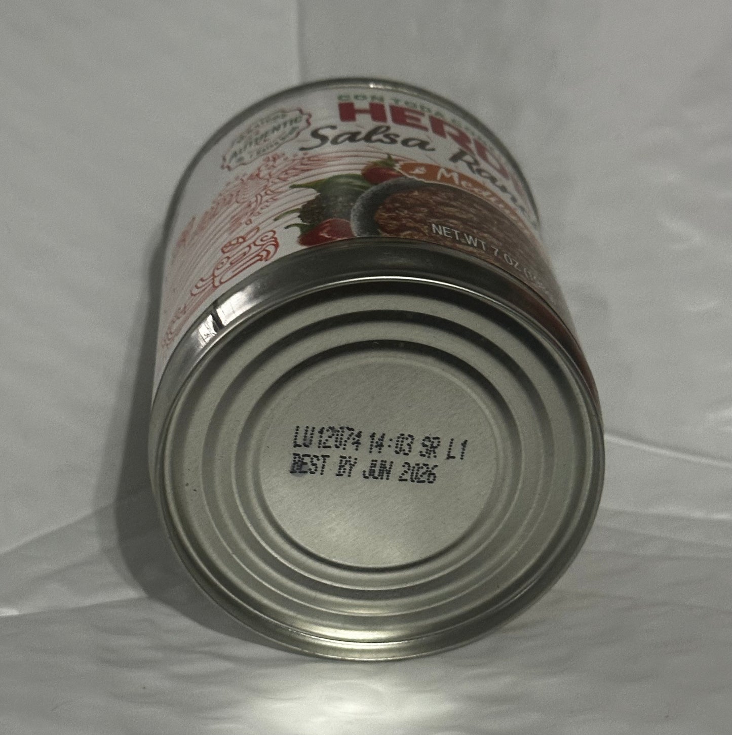 HERDEZ Ranchero Salsa, Regular Medium, 7 oz Aluminum Can