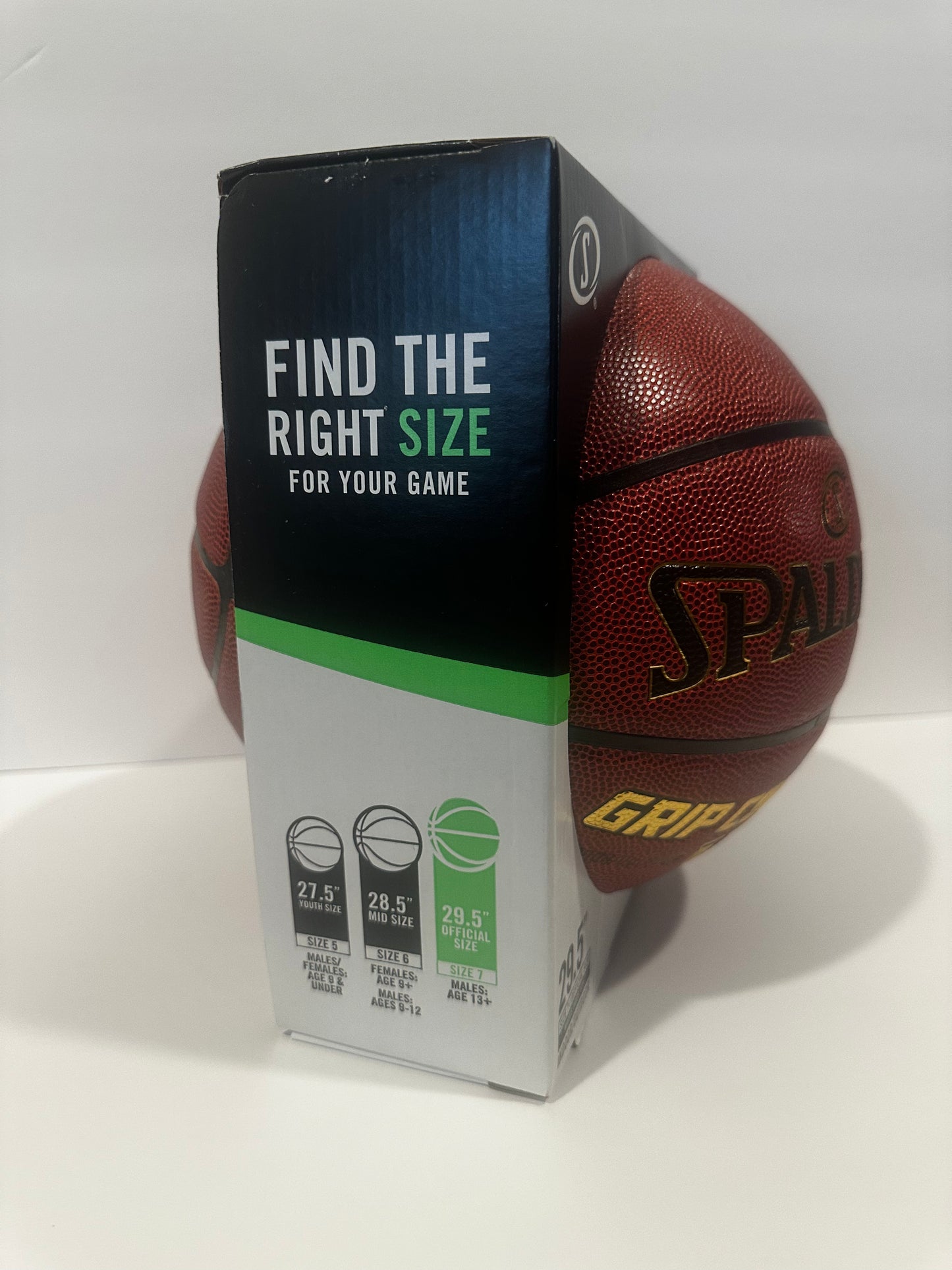 Spalding Grip Control TF Indoor and Outdoor Basketball - Size 7, 29.5"