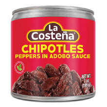 Load image into Gallery viewer, La Costeña Chipotle Peppers in Adobo Sauce, 7 oz
