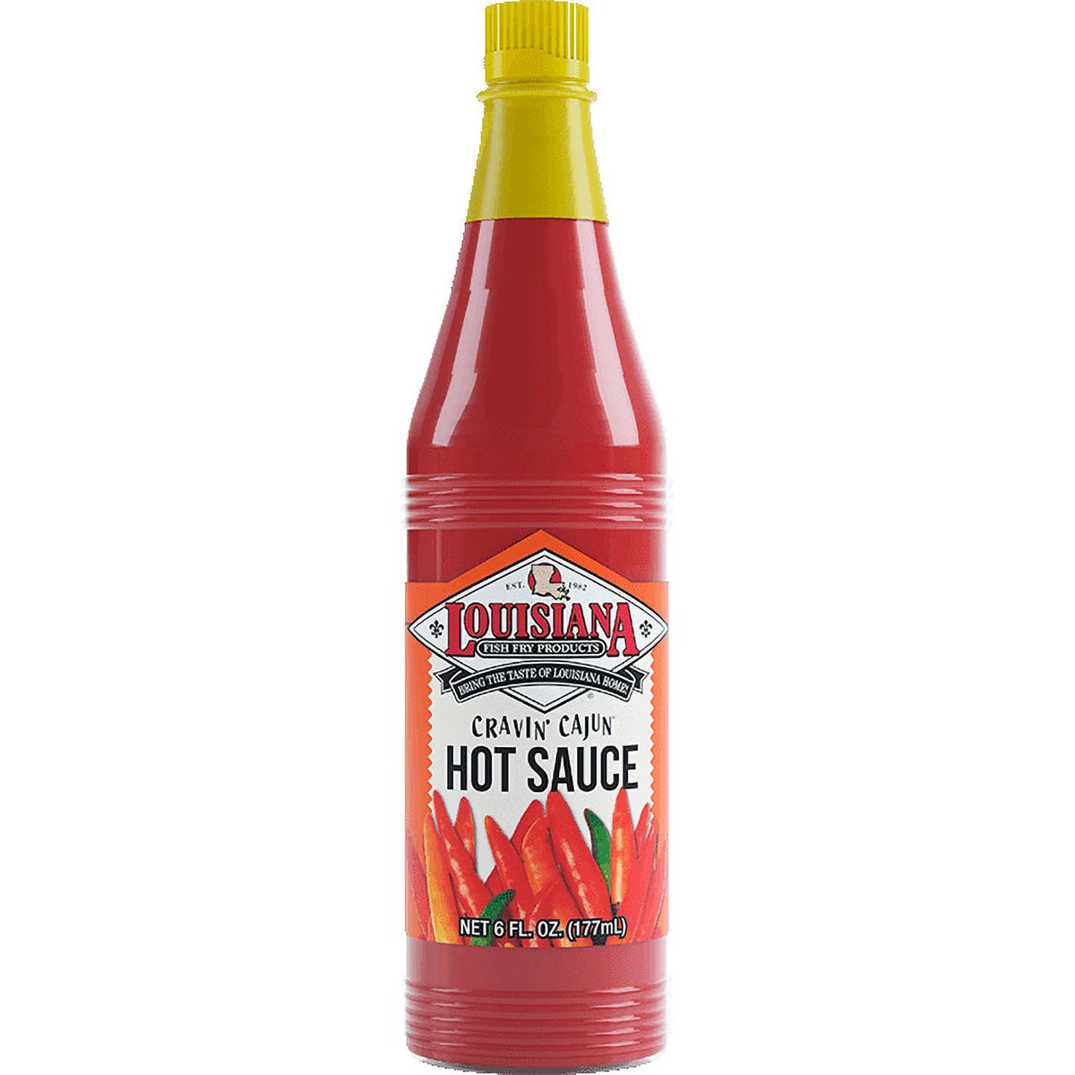 Louisiana Cravin Cajun Hot Sauce, 6 oz