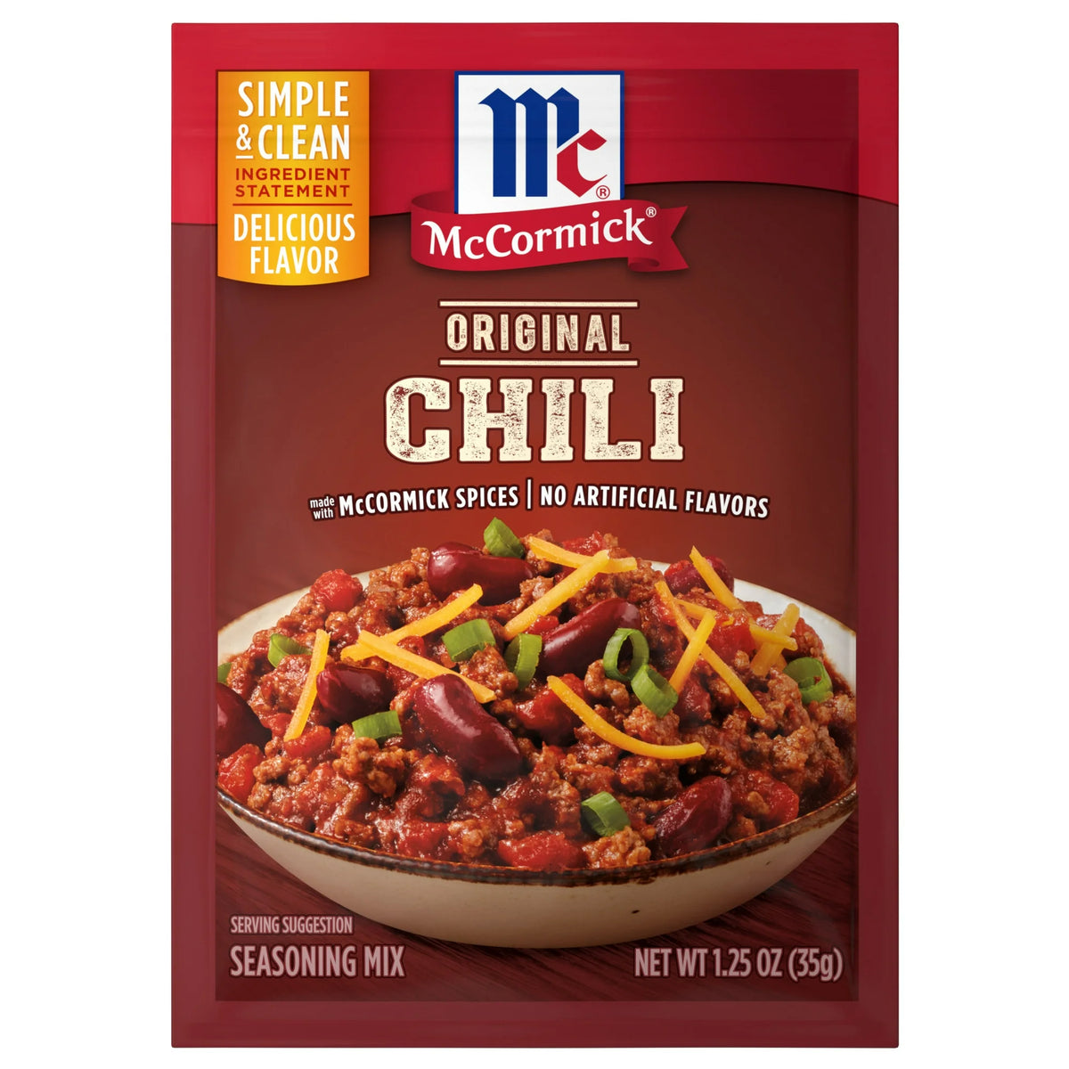 McCormick Original Chili Seasoning Mix, 1.25 oz(35g)