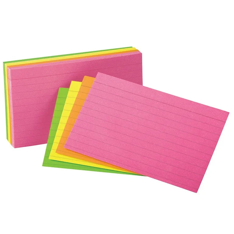 Neon Index Cards, 3