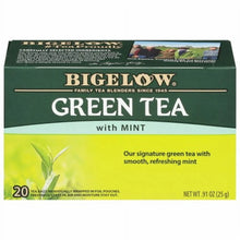 Load image into Gallery viewer, Bigelow Green Tea with Mint Tea Bags 20 Ct 20 ct
