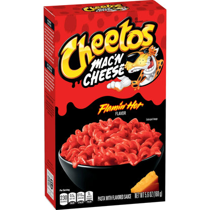 Cheetos Mac 'N Cheese, Flamin' Hot Flavor, 5.6 oz Box 160g