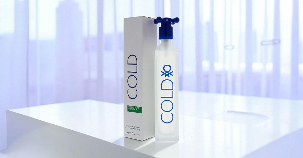 Benetton Cold for Men Eau de Toilette Spray, 3.3 Ounce