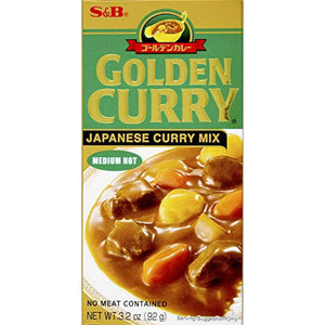 S&B, Golden Curry Japanese .. curry Mix, Medium Hot, 3.2 oz