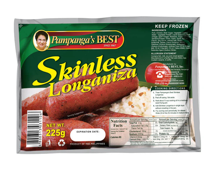 Skinless Longaniza225g.