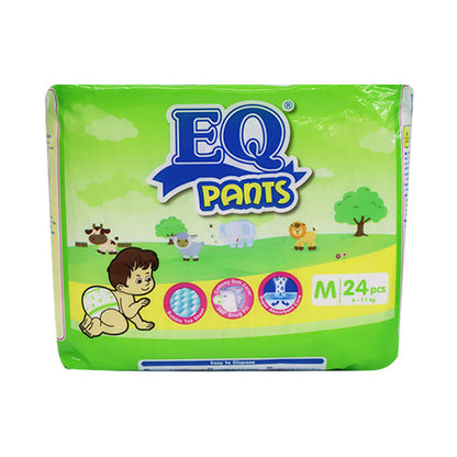 EQ Pants Disposable Baby Diapers Medium 24’s