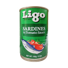Load image into Gallery viewer, Ligo Easy Open Can Sardines In Tomato Sauce 155g
