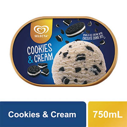 Selecta Ice Cream Supreme Cookies & Cream 750ml