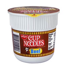 Load image into Gallery viewer, Nissin Mini Cup Noodles Beef 40g
