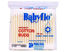 Load image into Gallery viewer, Babyflo Cotton Buds 200 Tips
