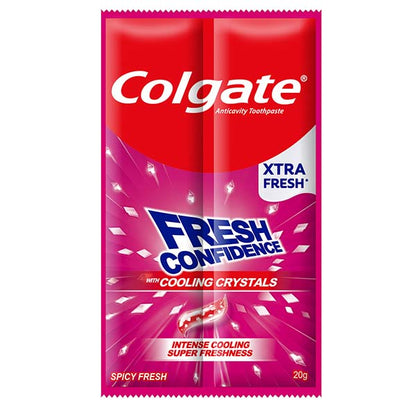 Colgate Fresh Confidence Spicy Fresh Toothpaste for Fresh Breath Sachet 20g