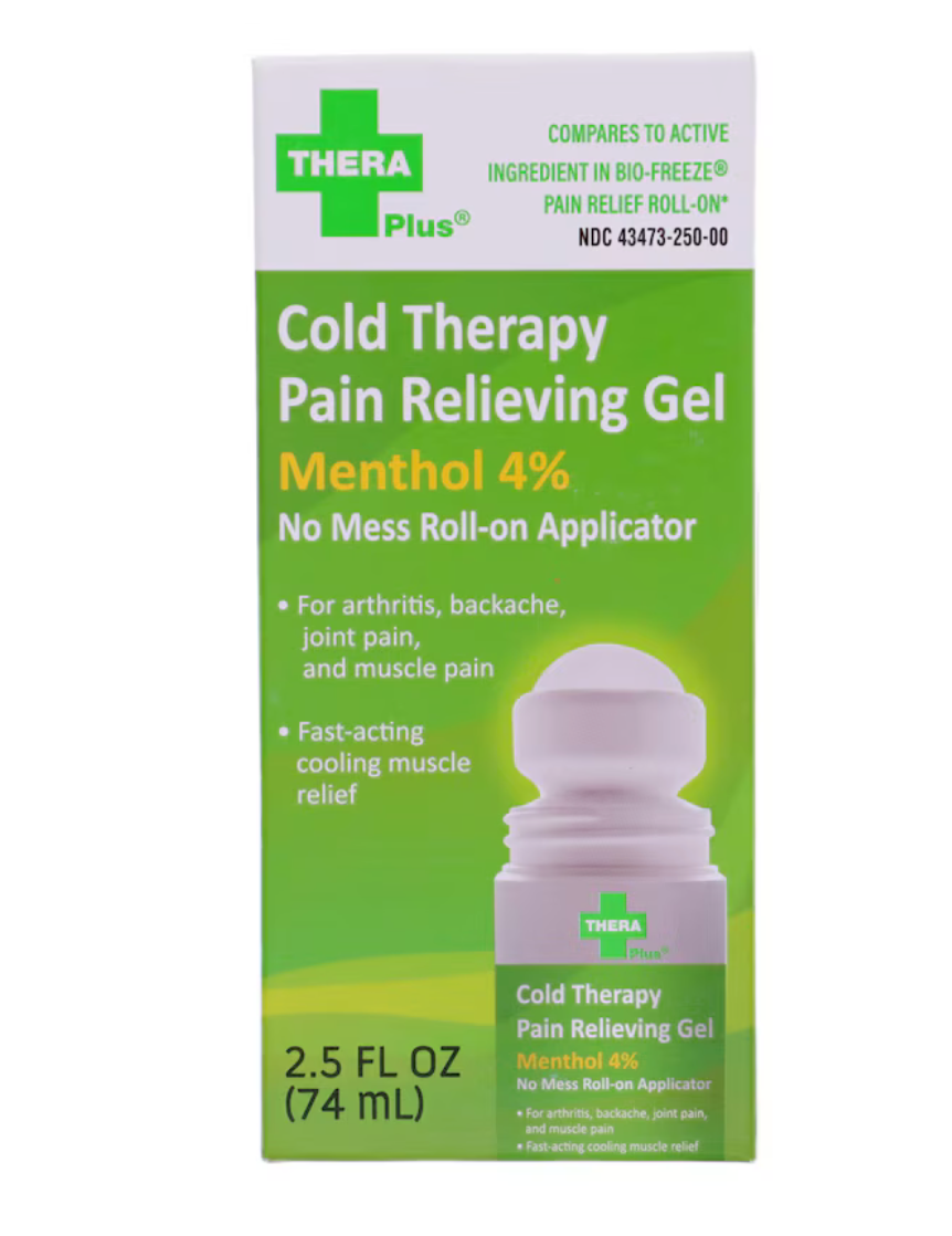 Thera Plus Cold-Therapy Roll-on Pain-Relieving Gel, 2.5-oz