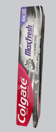 Colgate MaxFresh Total Whitening + Charcoal Toothpaste, Mint Toothpaste, 2.5 Oz Tube