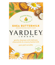 Load image into Gallery viewer, Yardley Shea Buttermilk Sensitive Skin Soap, 4.25 oz. Bars
