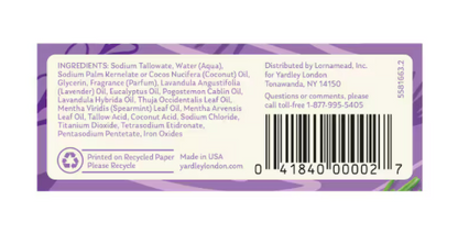 Yardley English Lavender Moisturizing Bath Bars, 4.25-oz.