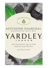 Load image into Gallery viewer, Yardley Activated Charcoal Moisturizing Bath Soap, 4.25 oz. Bars
