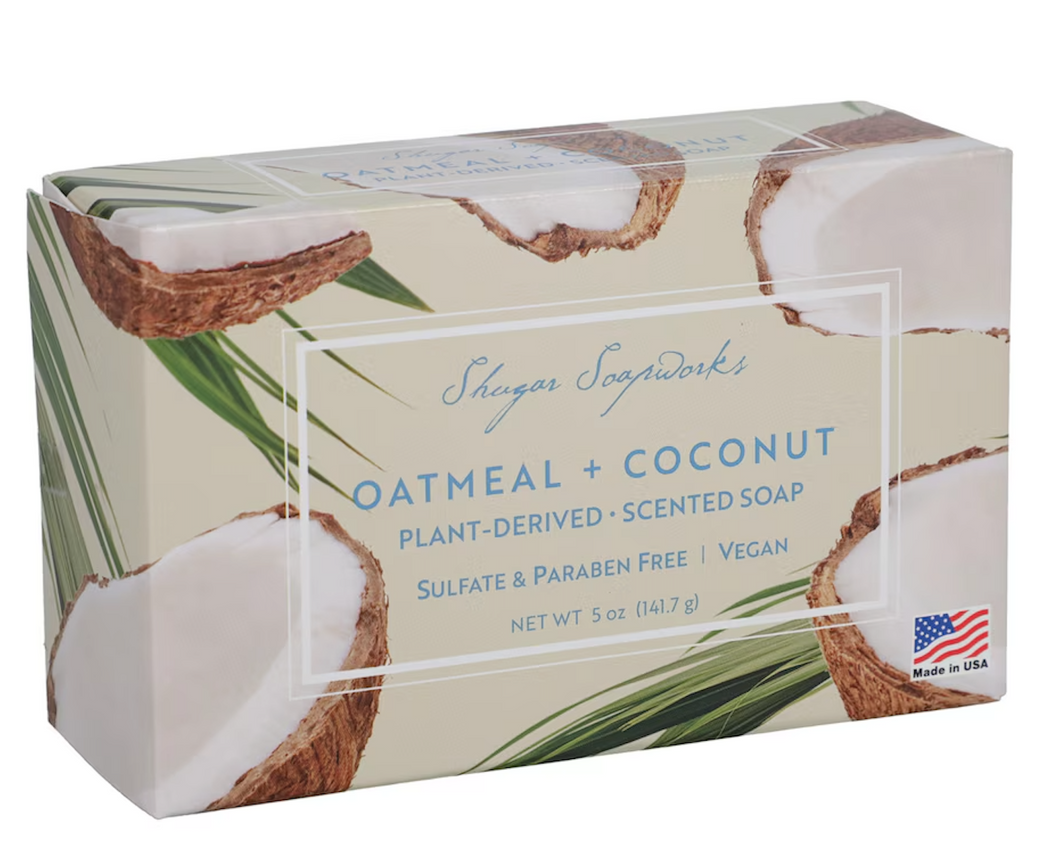 Shugar Soapworks Venezia Oatmeal & Coconut Soap, 5-oz.