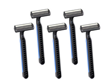 Load image into Gallery viewer, Assured Men&#39;s 3-Blade Disposable Razors, 5-ct.
