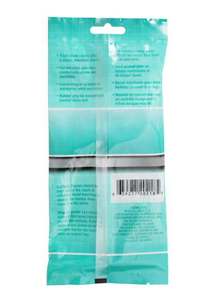 Assured Women's 3-Blade Disposable Razors, 5-ct.