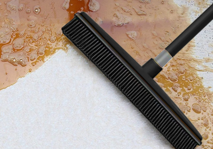 Essentials Rubber Broom Head, 10.6 x1.96 in.