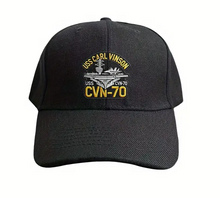 Load image into Gallery viewer, Classic USS Carl Vinson CVN-70 Baseball Cap Retro Style Adjustable Fashion Dad Hats for Men Women
