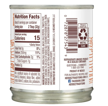 HERDEZ Ranchero Salsa, Regular Medium, 7 oz Aluminum Can