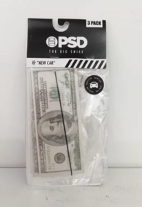 3 Pack 100 Dollar Bill Air Freshener, New Car Scent, Long Lasting Odor Eliminator, Fun Rearview Mirror Accessory, Freshens Up Any Vehicle, Novelty Car Decor, Hanging Design for Easy Use