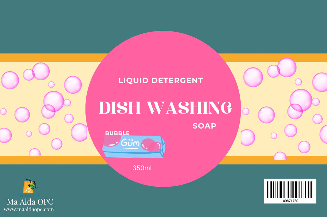 Dish Washing Soap bubble gum  - 500ml.