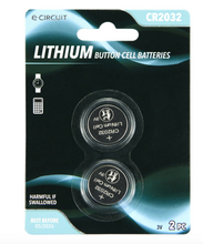 Load image into Gallery viewer, E-Circuit Lithium Button Cell Batteries, 2-ct. Packs
