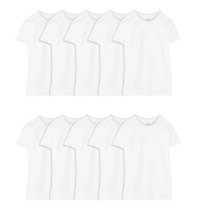 Fruit of the Loom Men's Eversoft Crew T-Shirt Undershirts, Super Value 10-Pack