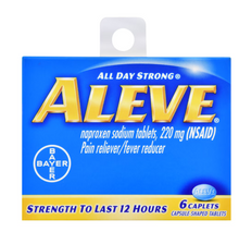 Load image into Gallery viewer, Aleve Caplets, 6-ct Pain Relever/fever reducer
