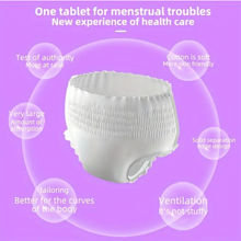 Load image into Gallery viewer, Overnight Menstrual Pads - Disposable, Leakproof, Breathable Cotton Panties for Comfort &amp; Confidence XL/M/L

