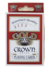 Load image into Gallery viewer, Gold Crown Brand Quality Paper Standard Poker Playing Cards
