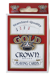 Gold Crown Brand Quality Paper Standard Poker Playing Cards