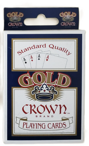 Gold Crown Brand Quality Paper Standard Poker Playing Cards