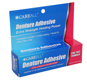 CareALL Extra Strength Holding Power Denture Adhesive, 0.85-oz.