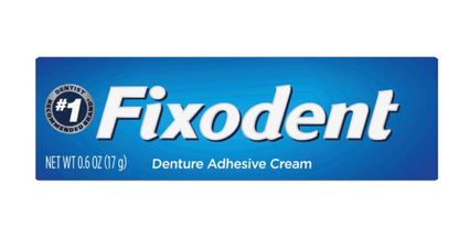 Fixodent Denture Adhesive Cream, 0.6 oz. Tubes