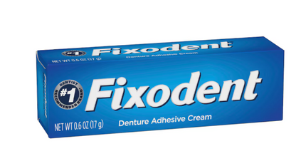 Fixodent Denture Adhesive Cream, 0.6 oz. Tubes