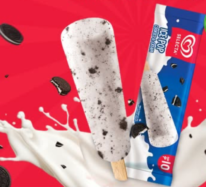 ice pop cookies&cream