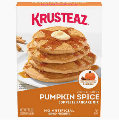krusteaz light & fluffy pumpkin spice complete pancake mix