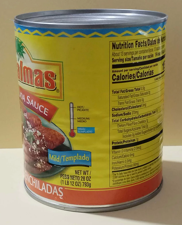 Las Palmas Mild Enchilada Sauce, Shelf-Stable, 28 oz Can