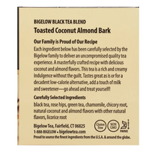 Load image into Gallery viewer, Bigelow Toasted Coconut Almond Bark, Black Tea Bags, 18 Count
