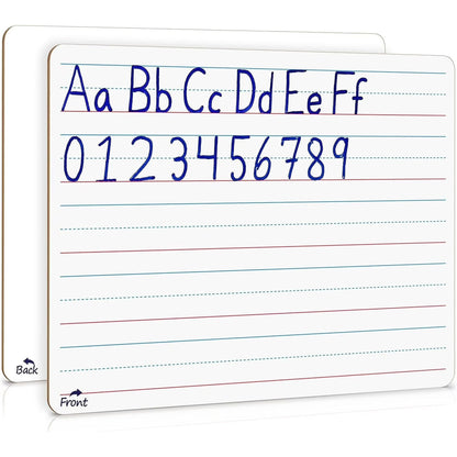 Small Dry Erase Board, Ruled Double-Sided Desk Whiteboard