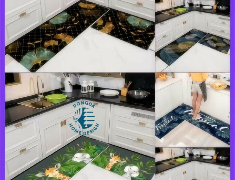 Carpet kitchen Carpet Floor Mat Carpet Floor 2 in 1 kitchen Floor Mat Fauset Kitchen set Basahan