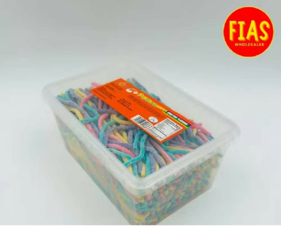 500pcs Sour Noodles Sugar Tub Four Flavor