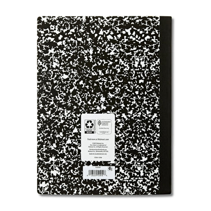 Pen+Gear Composition Book, Wide Ruled, 7.5"x 9.75", Marble Design, Paper Cover, 80 Sheets