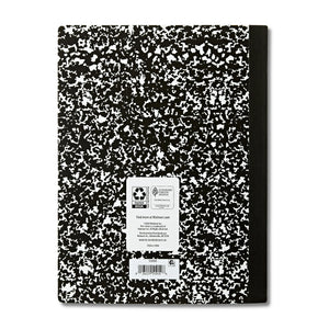 Pen+Gear Composition Book, Wide Ruled, 7.5"x 9.75", Marble Design, Paper Cover, 80 Sheets